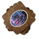 Starry Night Cane Corso Foam Coasters Set of 4 Cup Coasters for Indoor Outdoor, Tabletop Protection, Anti Slip, Mouse pad Material