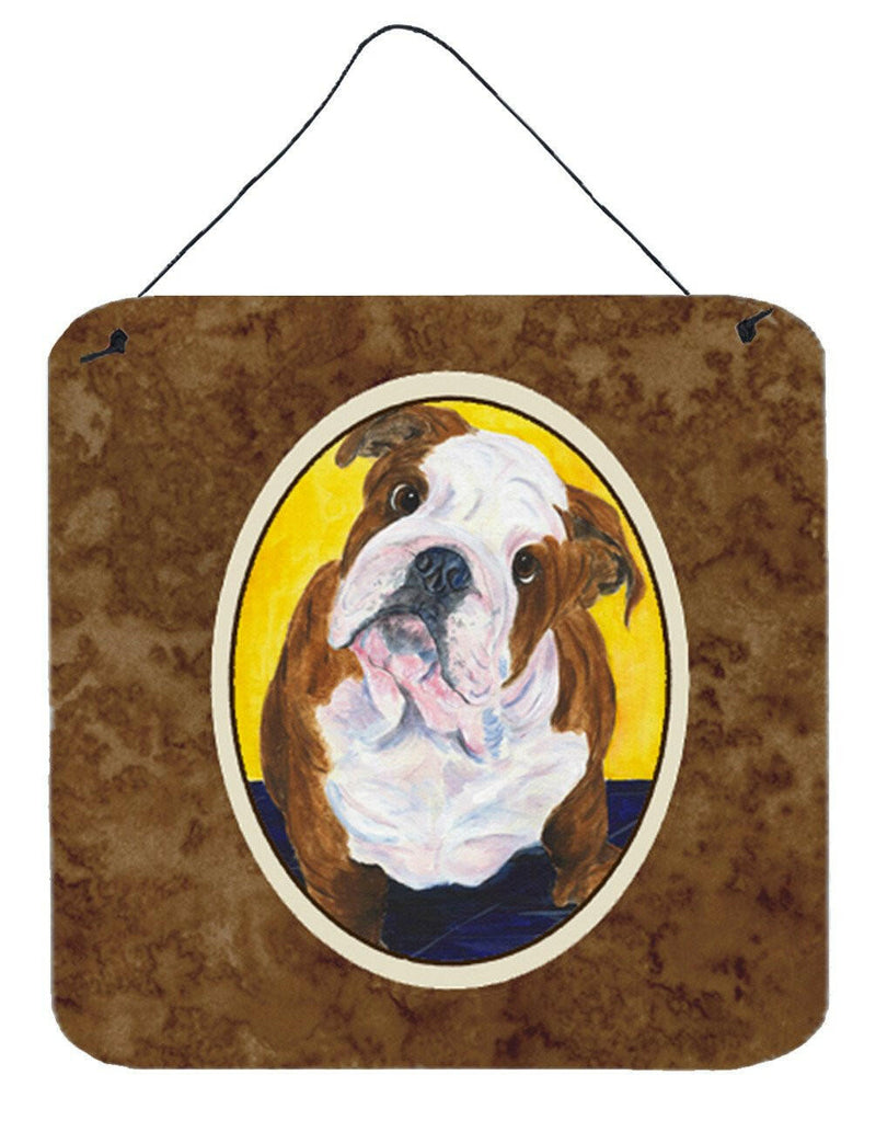 English Bulldog Aluminium Metal Wall or Door Hanging Prints