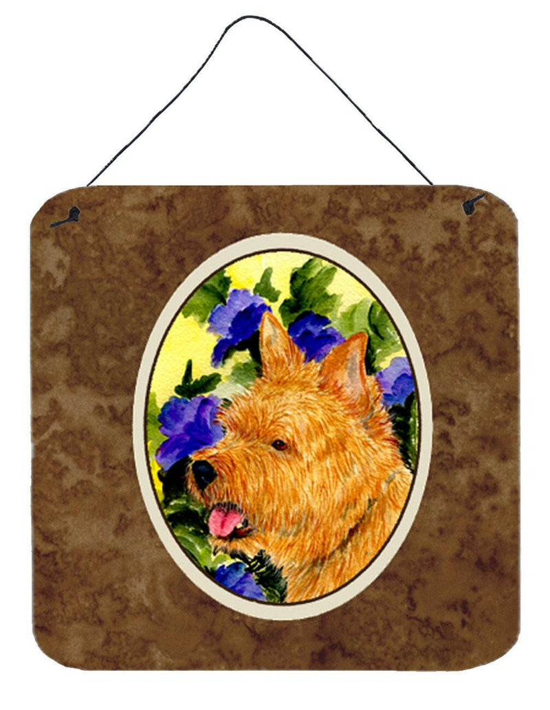 Norwich Terrier Aluminium Metal Wall or Door Hanging Prints