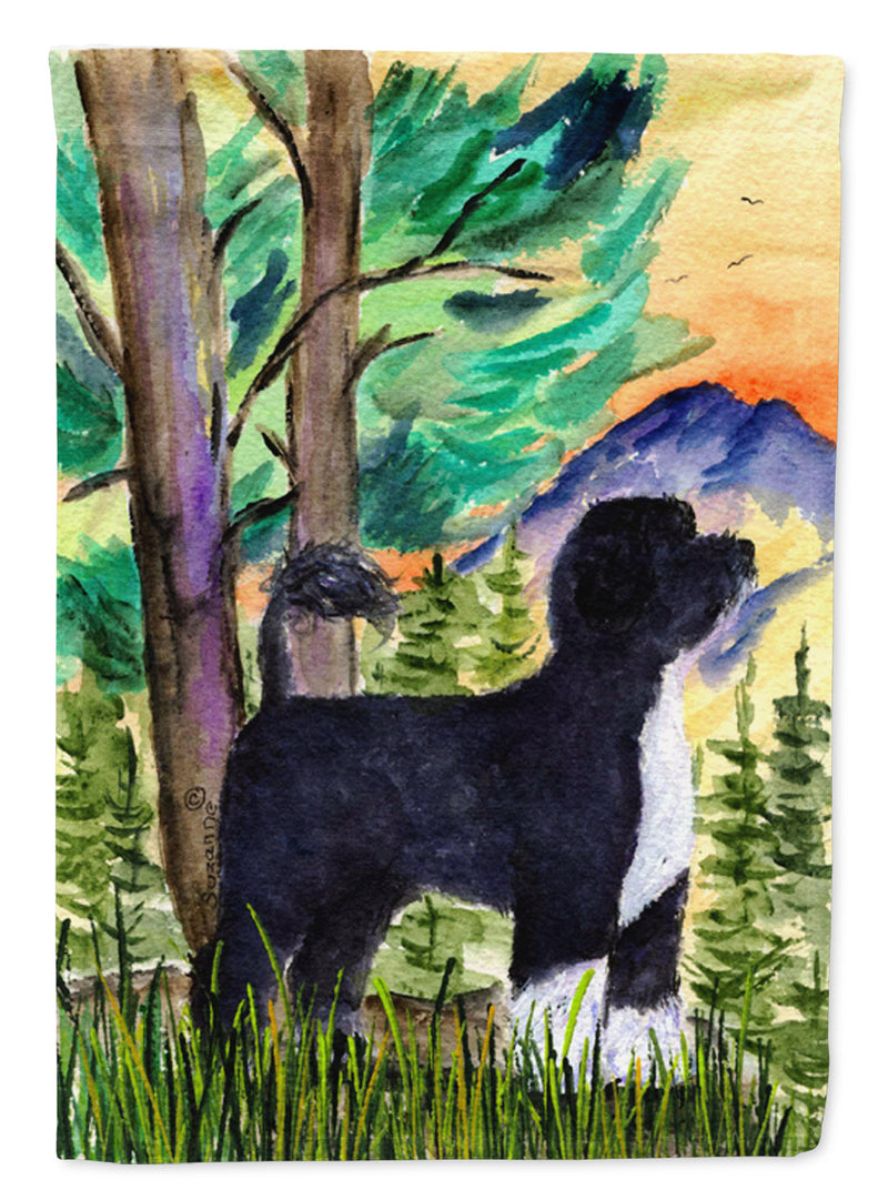 Portuguese Water Dog Flag Canvas House Size