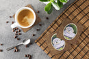 Coton de Tulear Foam Coasters Set of 4 Cup Coasters for Indoor Outdoor, Tabletop Protection, Anti Slip, Mouse pad Material