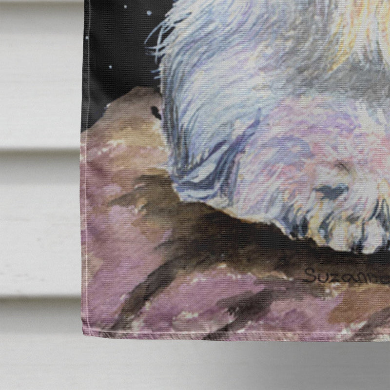 Starry Night Old English Sheepdog Flag Canvas House Size