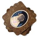 Starry Night Mastiff Foam Coasters Set of 4 Cup Coasters for Indoor Outdoor, Tabletop Protection, Anti Slip, Mouse pad Material