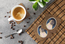 Starry Night Mastiff Foam Coasters Set of 4 Cup Coasters for Indoor Outdoor, Tabletop Protection, Anti Slip, Mouse pad Material