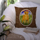 Chesapeake Bay Retriever Decorative Throw Pillow 14x14 Indoor Outdoor Accent Cushion, Fabric Cover with Insert for Sofa, Bed, Porch & Living Room