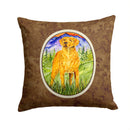 Chesapeake Bay Retriever Decorative Throw Pillow 14x14 Indoor Outdoor Accent Cushion, Fabric Cover with Insert for Sofa, Bed, Porch & Living Room