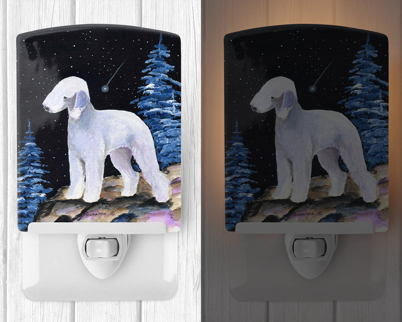 Starry Night Bedlington Terrier Ceramic Night Light SS8455CNL