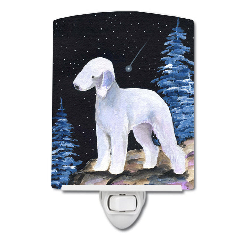 Starry Night Bedlington Terrier Ceramic Night Light SS8455CNL