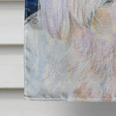 Starry Night Maltese House Flag 28x40 Porch Sleeve Pole Decorative Outside Yard Banner Artwork Wall Hanging, Polyester