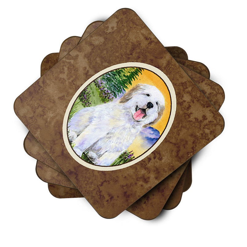 Set of 4 Great Pyrenees Foam Coasters