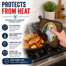 Great Pyrenees Pot Holder Set of 2 Heat Resistant Quilted Hot Pads 7.5 x 7.5 Inch, Insulated Kitchen Trivets for Cooking & Baking