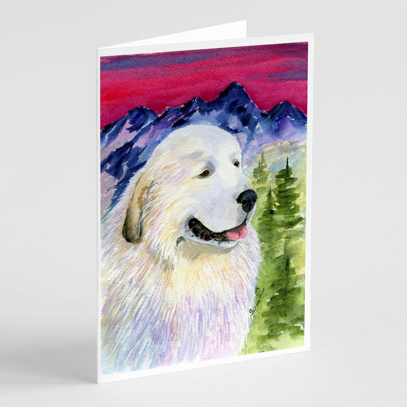 Great Pyrenees Greeting Cards and Envelopes Pack of 8