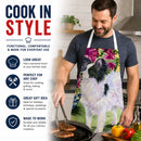 Papillon Apron Cooking Kitchen Server Baking Crafts Gardening for Adult Women Men, Unisex, Large, Multicolor