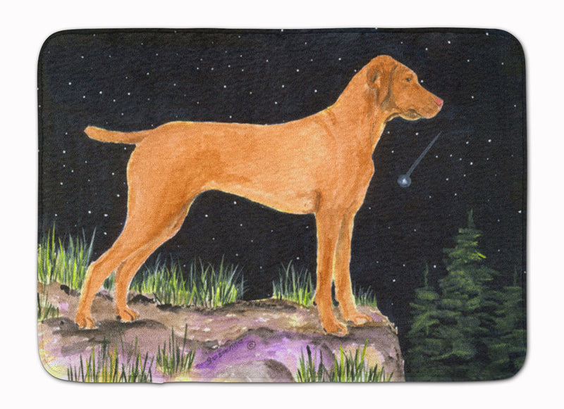 Starry Night Vizsla Machine Washable Memory Foam Mat SS8478RUG