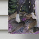 Starry Night Karelian Bear Dog House Flag 28x40 Porch Sleeve Pole Decorative Outside Yard Banner Artwork Wall Hanging, Polyester