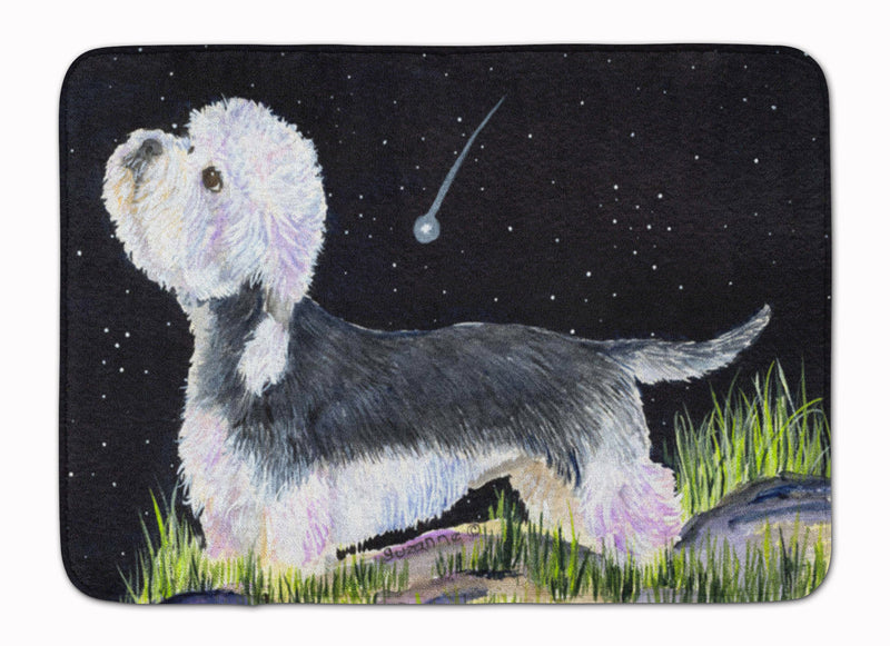 Starry Night Dandie Dinmont Terrier Machine Washable Memory Foam Mat SS8486RUG