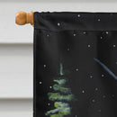 Starry Night Chow Chow House Flag 28x40 Porch Sleeve Pole Decorative Outside Yard Banner Artwork Wall Hanging, Polyester