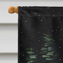 Starry Night Scottish Deerhound House Flag 28x40 Porch Sleeve Pole Decorative Outside Yard Banner Artwork Wall Hanging, Polyester
