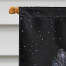 Starry Night Cairn Terrier House Flag 28x40 Porch Sleeve Pole Decorative Outside Yard Banner Artwork Wall Hanging, Polyester