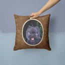 Starry Night Cairn Terrier Decorative Throw Pillow 14x14 Indoor Outdoor Accent Cushion, Fabric Cover with Insert for Sofa, Bed, Porch & Living Room