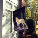 Starry Night Anatolian Shepherd House Flag 28x40 Porch Sleeve Pole Decorative Outside Yard Banner Artwork Wall Hanging, Polyester