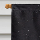 Starry Night Anatolian Shepherd House Flag 28x40 Porch Sleeve Pole Decorative Outside Yard Banner Artwork Wall Hanging, Polyester