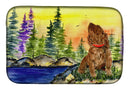 American Water Spaniel Dish Drying Mat – Absorbent, Artistic Kitchen Essentials SS8509DDM
