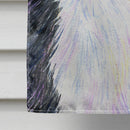 Starry Night Bernese Mountain Dog House Flag 28x40 Porch Sleeve Pole Decorative Outside Yard Banner Artwork Wall Hanging, Polyester