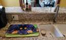 Tibetan Mastiff Dish Drying Mat Absorbent Dish Drying Mat Pad for Kitchen Counter Dish Drainer Mat for Countertop, 14 x 21", Multicolor