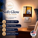 Bull Terrier Ceramic Night Light Compact, UL-Certified, Ideal for Bedroom, Bathroom, Nursery, Hallway, Kitchen, 6x4x3, Multicolor