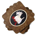Scottish Terrier Foam Coasters Set of 4 Cup Coasters for Indoor Outdoor, Tabletop Protection, Anti Slip, Mouse pad Material