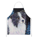 Starry Night Border Collie Apron Cooking Kitchen Server Baking Crafts Gardening for Adult Women Men, Unisex, Large, Multicolor