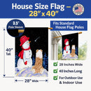 Australian Shepherd House Flag 28x40 Porch Sleeve Pole Decorative Outside Yard Banner Artwork Wall Hanging, Polyester