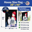 Australian Shepherd House Flag 28x40 Porch Sleeve Pole Decorative Outside Yard Banner Artwork Wall Hanging, Polyester