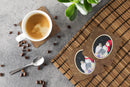 Australian Shepherd Foam Coasters Set of 4 Cup Coasters for Indoor Outdoor, Tabletop Protection, Anti Slip, Mouse pad Material