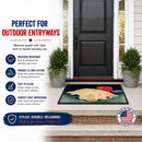 Golden Retriever Doormat Indoor Outdoor 18H X 27W Front Door Mat Rugs for Entryway, Non Slip Washable