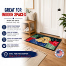 Golden Retriever Doormat Indoor Outdoor 18H X 27W Front Door Mat Rugs for Entryway, Non Slip Washable