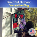 Bernese Mountain Dog House Flag 28x40 Porch Sleeve Pole Decorative Outside Yard Banner Artwork Wall Hanging, Polyester