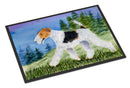 Fox Terrier Doormat Indoor Outdoor 24H X 36W Front Door Mat Rugs for Entryway, Non Slip Washable Low Pile,