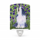 Bearded Collie Ceramic Night Light Compact, UL-Certified, Ideal for Bedroom, Bathroom, Nursery, Hallway, Kitchen, 6x4x3, Multicolor