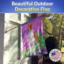 Basenji House Flag 28x40 Porch Sleeve Pole Decorative Outside Yard Banner Artwork Wall Hanging, Polyester