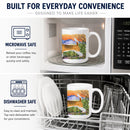 Beagle Ceramic Coffee Mug 15 oz Decorative Large C Handle Mug Cup for Tea, Cocoa Hot Chocolate