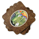 Poodle Foam Coasters Set of 4 Cup Coasters for Indoor Outdoor, Tabletop Protection, Anti Slip, Mouse pad Material