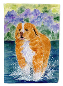 Nova Scotia Duck Toller House Flag 28x40 Porch Sleeve Pole Decorative Outside Yard Banner Artwork Wall Hanging, Polyester