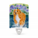 Nova Scotia Duck Toller Ceramic Night Light Compact, UL-Certified, Ideal for Bedroom, Bathroom, Nursery, Hallway, Kitchen, 6x4x3, Multicolor