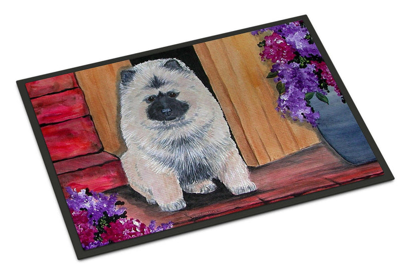 Keeshond Indoor or Outdoor Mat 24x36 Doormat