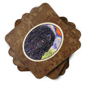 Puli Foam Coasters Set of 4 Cup Coasters for Indoor Outdoor, Tabletop Protection, Anti Slip, Mouse pad Material