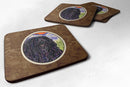 Puli Foam Coasters Set of 4 Cup Coasters for Indoor Outdoor, Tabletop Protection, Anti Slip, Mouse pad Material