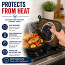 Puli Pot Holder Set of 2 Heat Resistant Quilted Hot Pads 7.5 x 7.5 Inch, Insulated Kitchen Trivets for Cooking & Baking