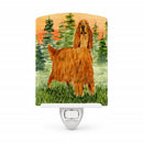 Irish Setter Ceramic Night Light Compact, UL-Certified, Ideal for Bedroom, Bathroom, Nursery, Hallway, Kitchen, 6x4x3, Multicolor
